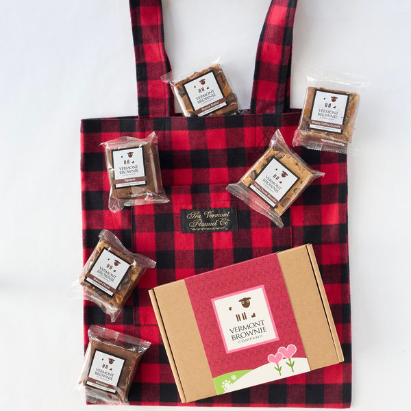Vermont Brownie & Flannel Gift Bag - Red Buffalo