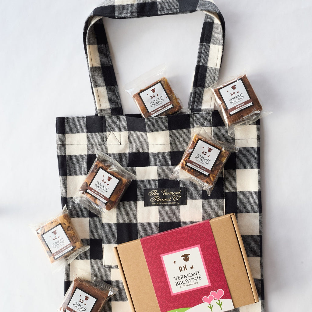 Tote-ally Valentine's Brownie & Flannel Gift Set