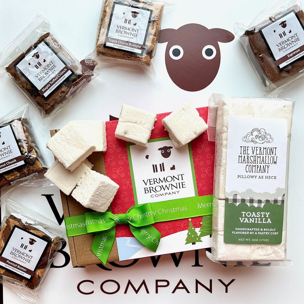 "Merry Christmas" Marshmallow-Brownie Combo
