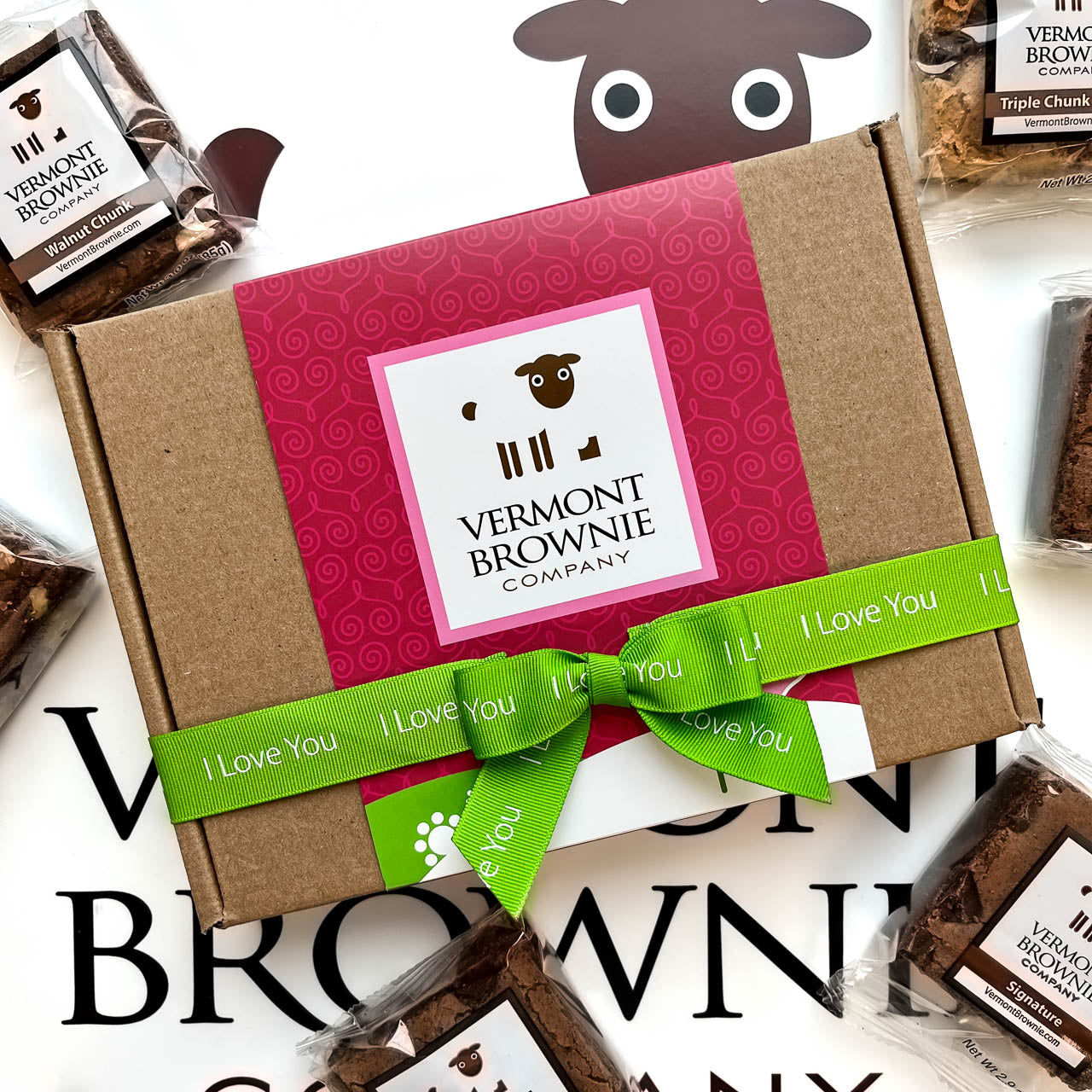 I Love You” Gourmet Brownie Sampler – Vermont Brownie Company